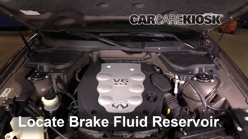 2005 Infiniti FX35 3.5L V6 Brake Fluid Add Fluid